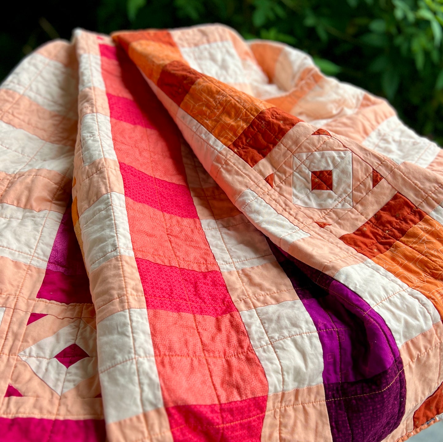 Partially Plaid Quilt Pattern