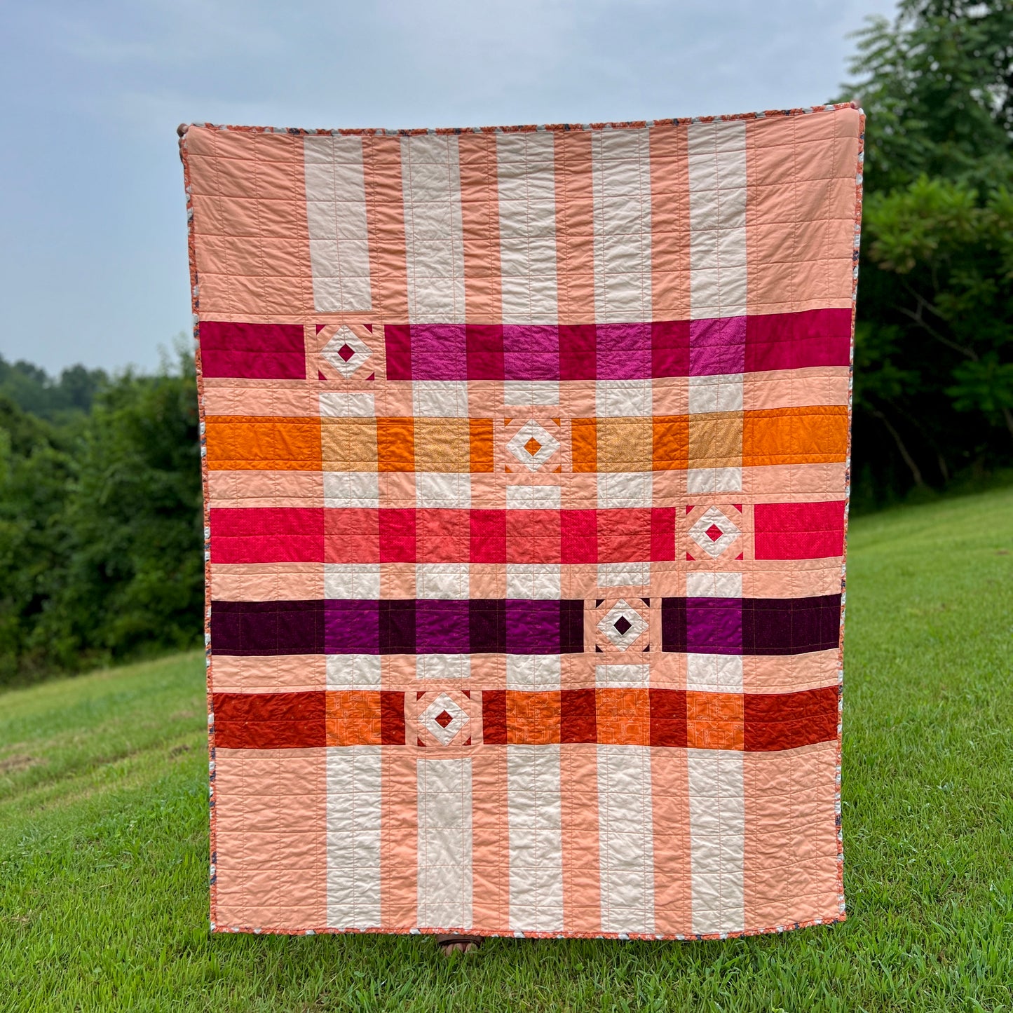 Partially Plaid Quilt Pattern