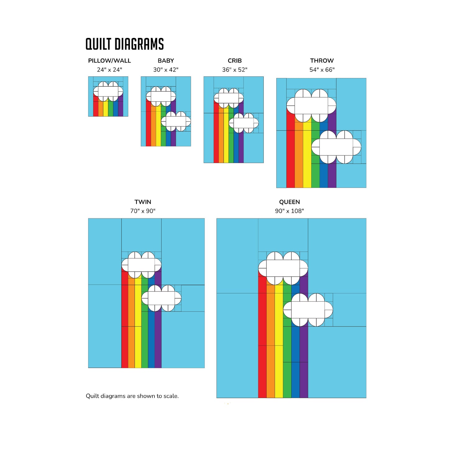 Look Up: Rainbow Quilt Pattern
